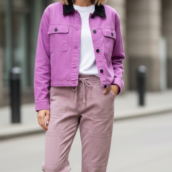 C.C Women's lilac linen Pant and Wild fable jacket xs 22 PTP. NWT.  2 pc bundle - Picture 2 of 10
